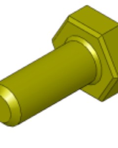 Hexagon screw 1/4x5/8 galv ANSI B 18.2.1